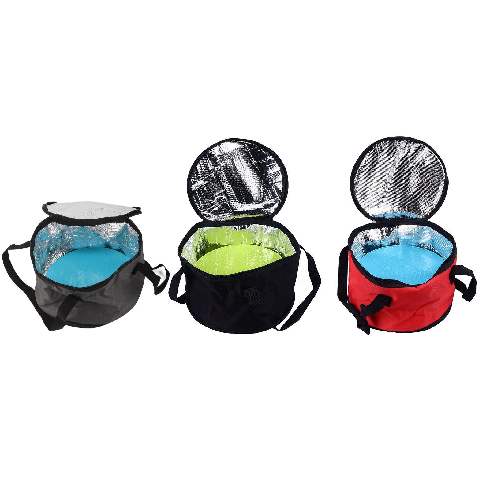 

Изолированная круглая переноска для пирога, ткань Оксфорд, многоразовая термозапеканка, сумка для обеда с блюдом