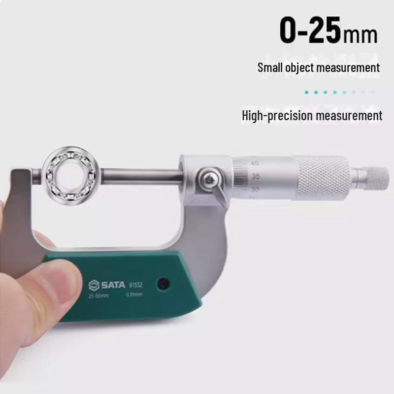 Shida Digitales Mikrometer: Hochpräzises elektronisches Spiralmikrometer 0-50MM mit 0,01MM Genauigkeitsanzeige