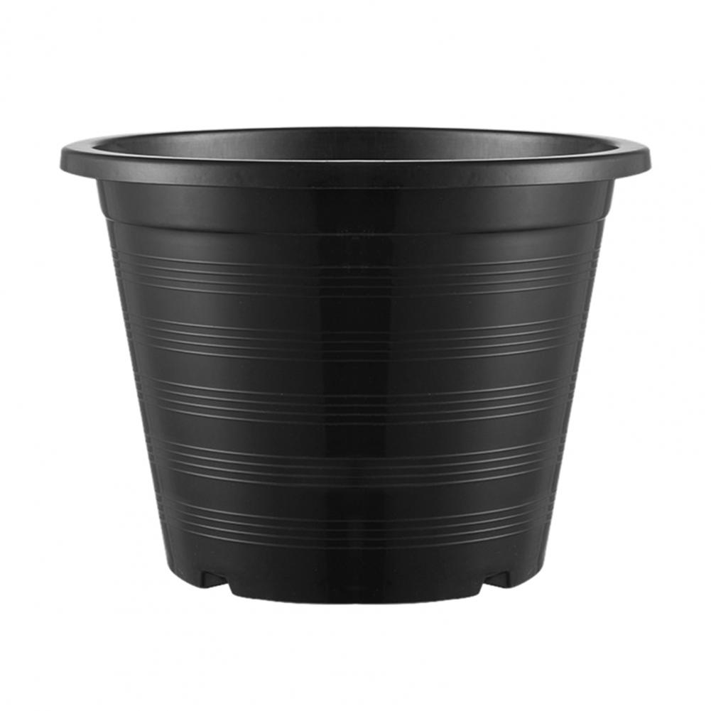

Modern Design Flowerpot Odor-free Planter Durable Plastic Flowerpot for Outdoor Gardens Heavy Duty Planter Pot for Flowers 22cm чёрный