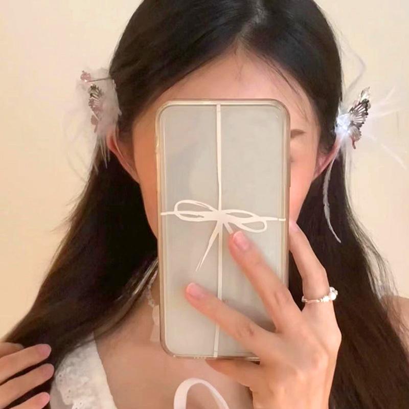 

2шт красивые девушки аксессуары для волос перо бабочки красочные горный хрусталь боковой зажим металлическая шпилька