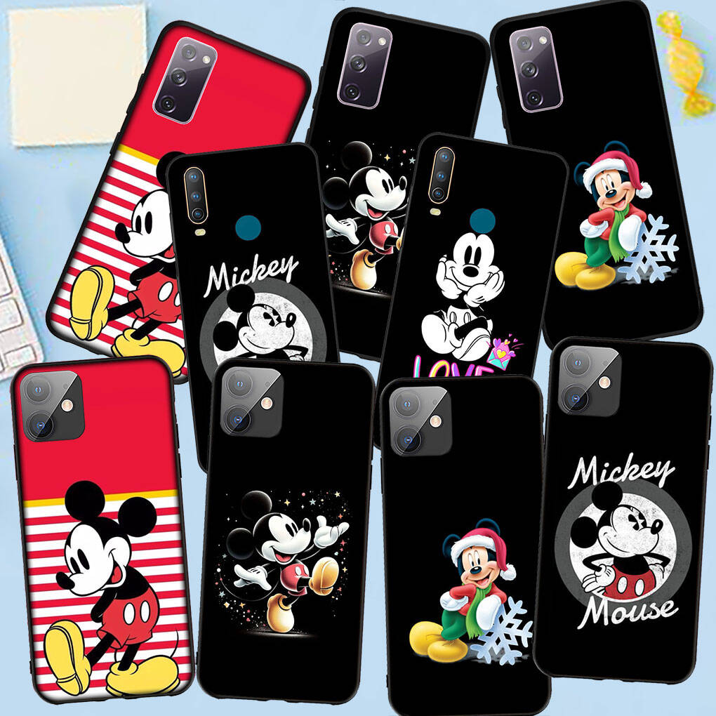 Phone Case for Samsung Galaxy S25 S23 S22 S21 S20 S24 Ultra FE A05 A06 A15 A16 A36 A37 A35 A54 A55 A56 A57 A25 A26 A53 A17 Mickey Cartoon Mouse Cover