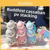Jinnew Sakkaban Pvc Stacking Toy Keychain With Cute Resin Design For Gift Collectors