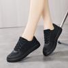 TUINANLE Damenschuhe, geometrisches Netzgewebe, atmungsaktiv, lässige Turnschuhe, Mädchen, rutschfeste Plateauschuhe