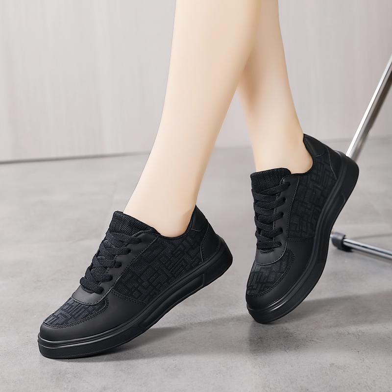 TUINANLE Damenschuhe, geometrisches Netzgewebe, atmungsaktiv, lässige Turnschuhe, Mädchen, rutschfeste Plateauschuhe