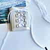 Korean INS Ballet Ribbon Bow Silver PU Card Bag Chic Girls Kpop 3-inch Photocard Holder Women's Coin Purse ID Credit Card Holder