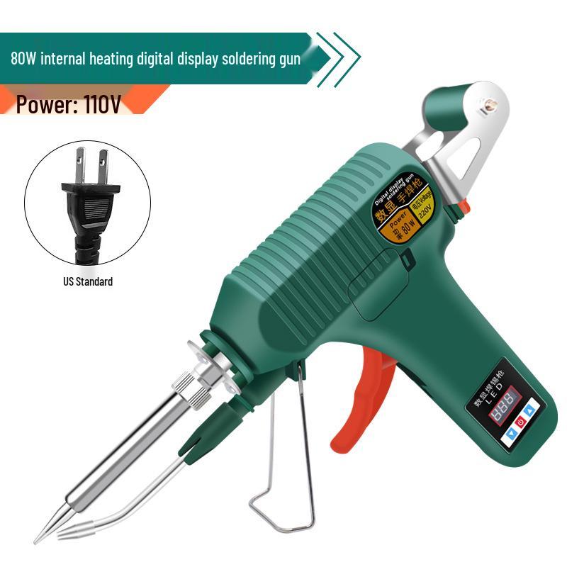High-Power 80W Digital Display Soldering Gun with Automatic Tin Feeding