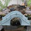 Pebble Bridge Small Boat Ornament: Miniature Water Bonsai Rockery Decoration for Floral Landscapes.