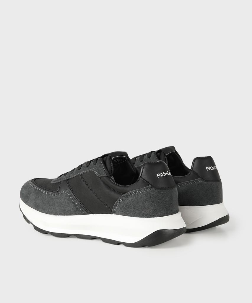 Panicale Black Suede Leather Sneakers