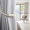 2/4Pack Strong Magnetic Curtain Tiebacks Outdoor Elegant Decorative Tie Backs Rope for Drapes Window Curtain Holdbacks