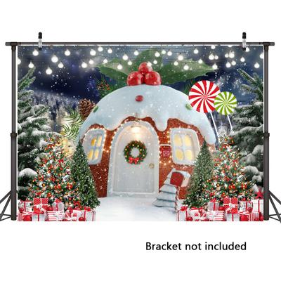 Noel Goblen Zemin Fotoğraf Fotoğraf Sahne Arka Plan Bez Parti Dekoru