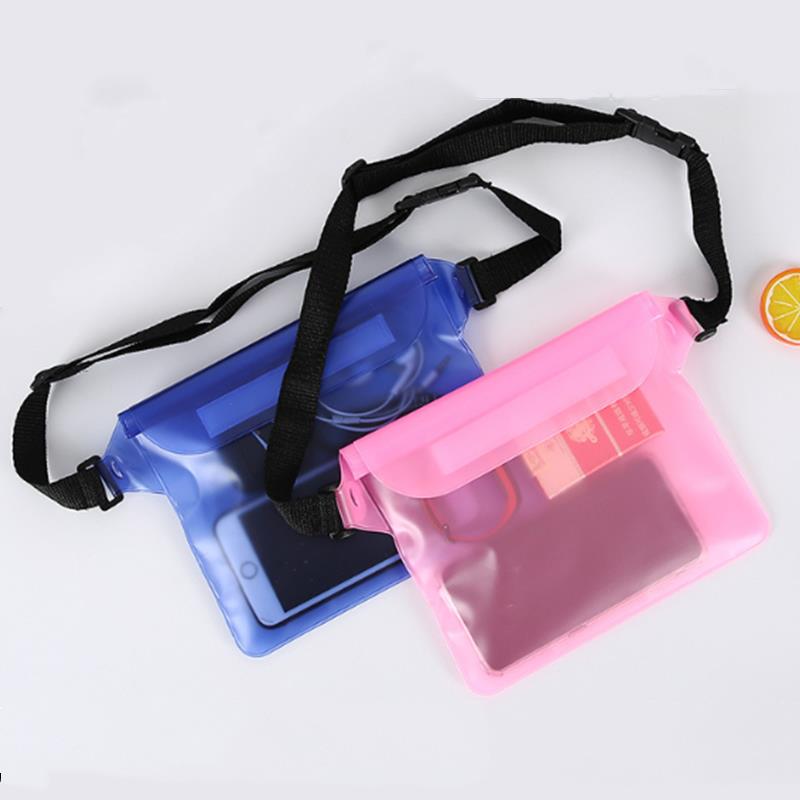 Waterproof Swimming Diving Bag PVC Beach Drifting Diving Waist Pack Shoulder Bag Underwater Mobile Phone Case Outdoor Dry Bag