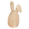 Wooden Rabbit Serving Tray Animal Charcuterie Platters Novelty Appetizer Platter for Cheese Fruit Heart-shaped Food Platter for Parties