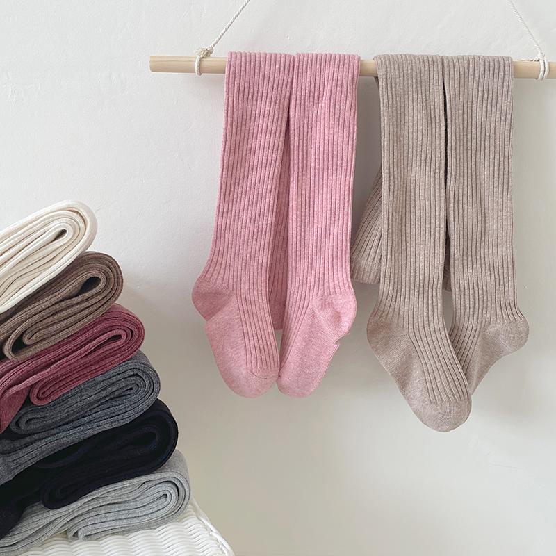 Girls' Pantyhose Children's Leggings Solid Color Kids Pantyhose Simple Tights