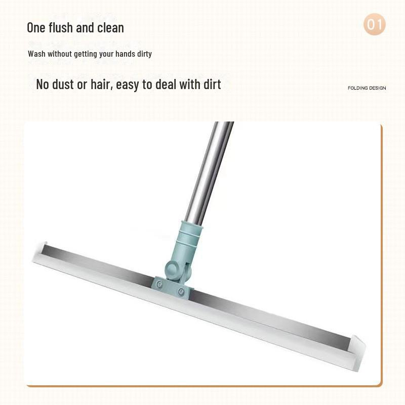 Magic Silicone Broom: Dual-Purpose Wet & Dry Floor Scraper for Bathroom & Household Cleaning