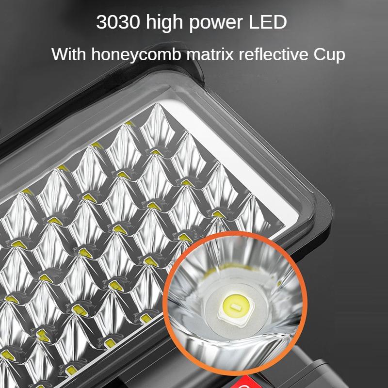 Přenosné pracovní světlo 4x4 bodové světlo Bezdrátové venkovní LED Pracovní Rybaření Ruční nouzové světlo Světlo Kompatibilní s baterií Makita