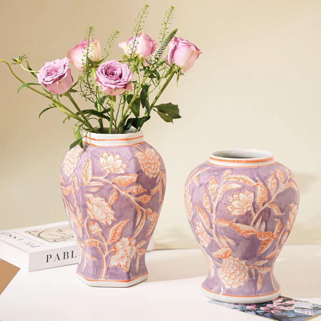 Modrobílá porcelánová váza Čínský styl Retro porcelánový květináč Květináč Hydroponie Terárium Domácí dekorační doplňky