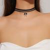 Halloween dark spider choker necklace, gothic exaggerated collarbone chain holiday necklace collar