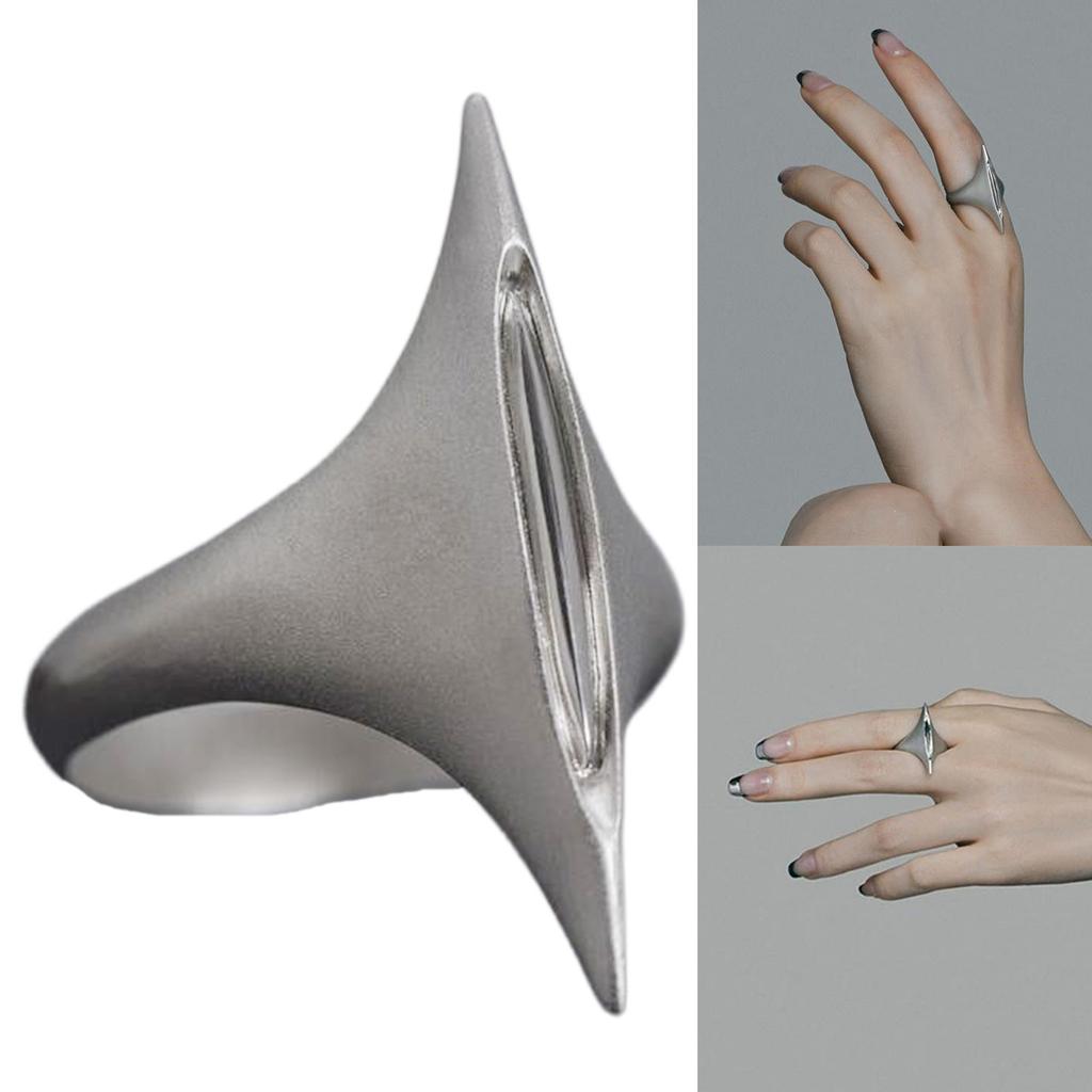 Unique Sword Rings Simple Rings Elegant Finger Rings Alloy Texture for Fashion Enthusiasts and Punk Style Followers