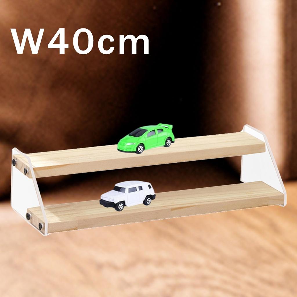 Acrylic Wooden Display Stand Shelf Glasses Cosmetic Doll Ladder Riser Stand