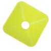 10PCS Training Cones Square Bright Color Stackable Compact Cones Marker for Sports Football Green