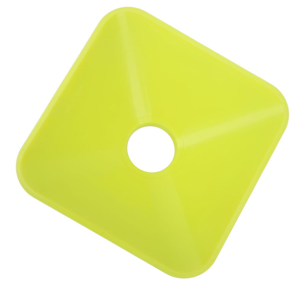 10PCS Training Cones Square Bright Color Stackable Compact Cones Marker for Sports Football Green