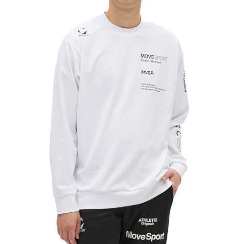 

Move Sports Descente S.F.TECH 2FACE Sleeve Logo Long Sleeve Shirt, Moisture-Reducing, Sweat-Wicking, Quick-Drying, for Training, Running, Walking, Men
