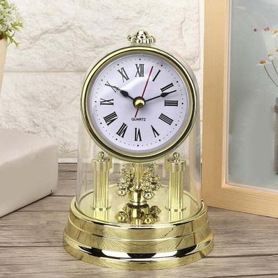 Insert d'Horloge Rétro DIY Horloge Ronde Haute Précision Facile à Installer Horloge Incrustée Chiffres Romains avec Mouvement d'Horlogerie