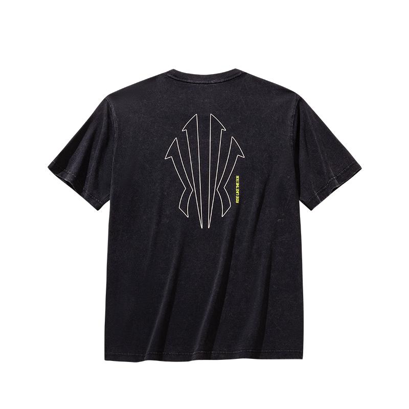 Anta Minimalist Letter Round Neck Sports Short Sleeve T-Shirt Unisex Tops 172621120-3