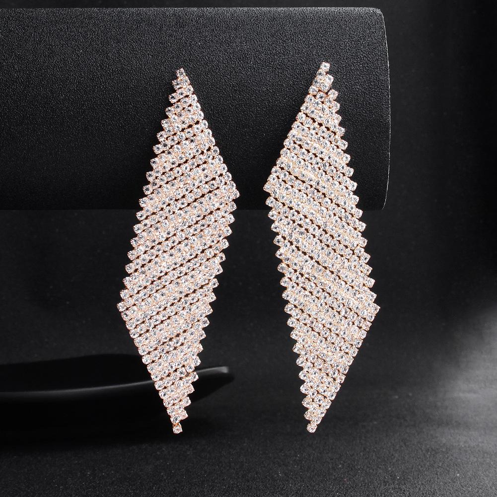 

Новые модные серьги Модные темпераментные Интернет-знаменитости Круглые серьги с преувеличенными бриллиантами Банкетные уличные фотографии Свадебные серьги