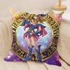 Dark M-Magician Girl Cushion Cover Silky Short Plush Invisible Zipper Dustproof Sofa Pillow Case For Home Decor