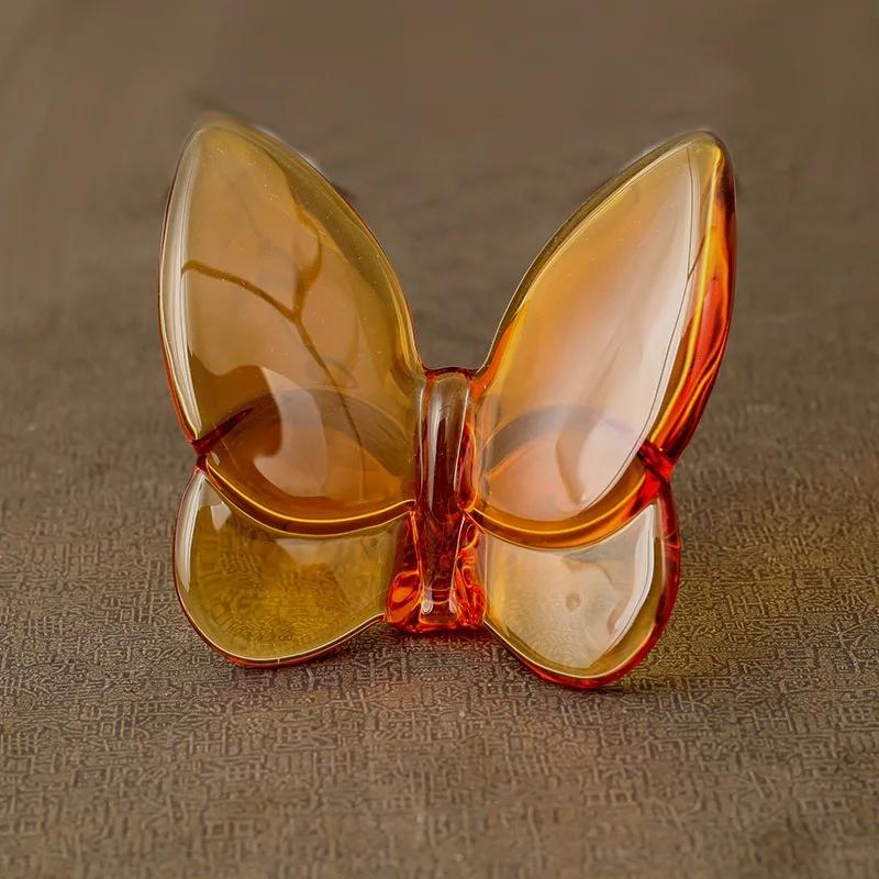 Ali di farfalla Crystal Papillon che svolazzano Vetro Farfalla Portafortuna Ornamenti Decorazione Casa Artigianato Accessori Regalo di Compleanno