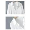 WTEMPO Women's Shirt Solid Color Top Medium Long Loose Shirt Long Sleeve Large Size Top Spring and Autumn
