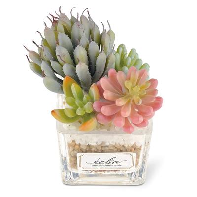 Kishima Eclear Deodorizing Artificial Green 3 S Size W85 D85 H110mm KH-61182 Size Approx.