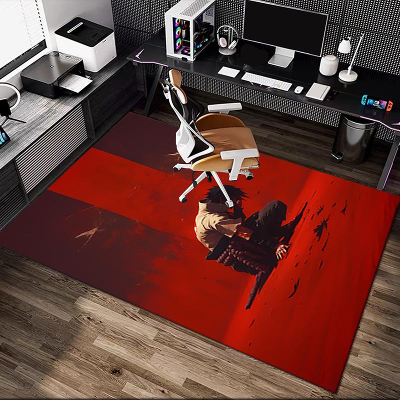 1pc Area Rug Appropriate for Office, naruto Carpet, Versatile Printed Chair Rug, Durable Home Sofa Carpet