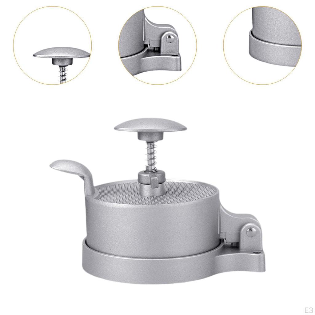 Nastavitelný lis na hamburgerové maso, hliníková slitina, výrobník placek na zeleninu