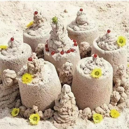 Sandtrichter Strandspielzeug Sand- und Wassermischset für kreatives Spiel Sandburg-Set Wassertisch-Spielset für Kinder 4-8 Jahre Outdoor-Sandkastenspiel