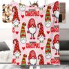 Cartoon Christmas digitalprinted polyester Bedroom velvet flannel cover blanket Fleece soft sofa cover blankets for beds