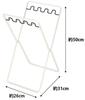 Yamazaki Plastic Bag W26 x D31 x 6190 Stand, Black, Approx. H50cm, Plate,