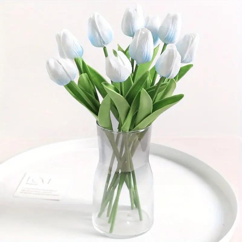 Künstliche Tulpen Blumen Echt-Touch Tulpen für Dekoration Fake Tulpen Blumengestecke Künstliche Faux Tulpen Dekor für Tisch Wohnkultur