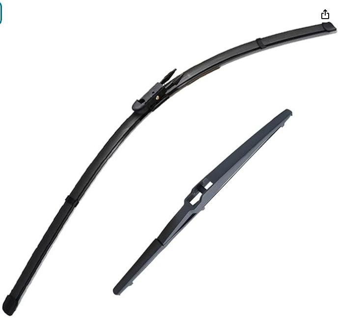 

For Toyota Aygo 14 2015-2020 Front and rear wipers Windshield wipers Wiper blade wipers Toyota Aygo 14 2015-2020 26 inch + 12 inch