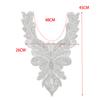 Wedding Dress Decorative Accessories Flower Stickers White Lace Butterfly Beaded Embroidered Sequined Placket Collar Diy Jewelry