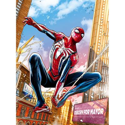 150 Piece Jigsaw Puzzle - Marvel Spider-Man Moving, Popular Korean Puzzle