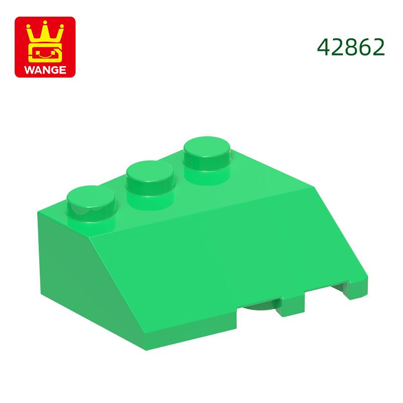 53Pcs/lot 42862 Wedge 3 x 3 Sloped Left Accessories Works With featuring Brick DO IT YOURSELF Children's Toy Assembly Parts