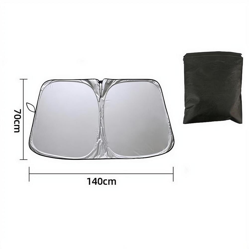 1pc Car Windshield Sun Shade Cover Foldable Front Window Sun Visor Blocks UV Refletive Car Parasol Sunshade Protector CoverWindshield Sunshades 1
