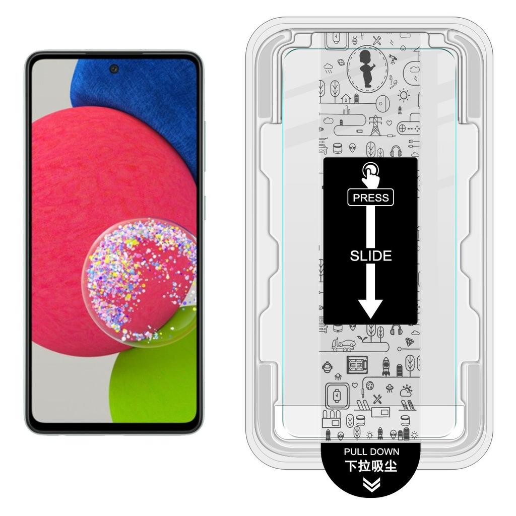 IMAK Seria H Folia ze szkła hartowanego dla Samsung Galaxy A52 4G/A52 5G/A52s 5G Instalacja bezpyłowa Ochraniacz ekranu (Odblokuj odcisk palca)