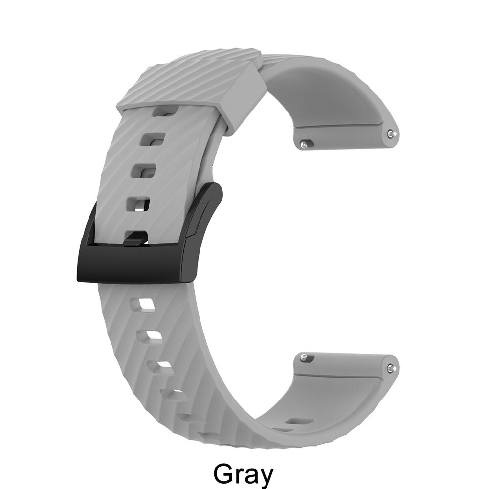 

Soft Silicone Sports Bracelet Wristband Band Watch Strap Gray