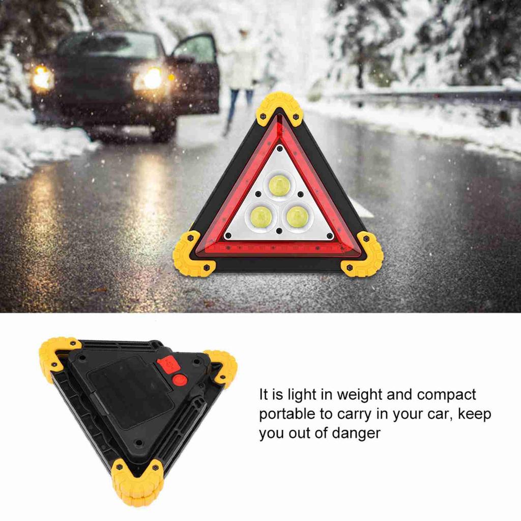 Dreiecksschild ABS Auto Stoppschild Hohe Sichtbarkeit 800-1000Lm 30W Multifunktion Zwei Lademodi für die Straße