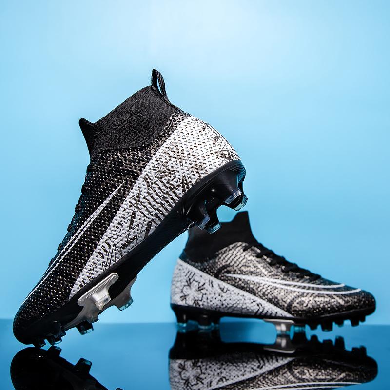 Xiyin Fußballschuhe Herren gebrochene Stollen Studenten Jugend Rasen Spikes Wettkampf Trainingsschuhe