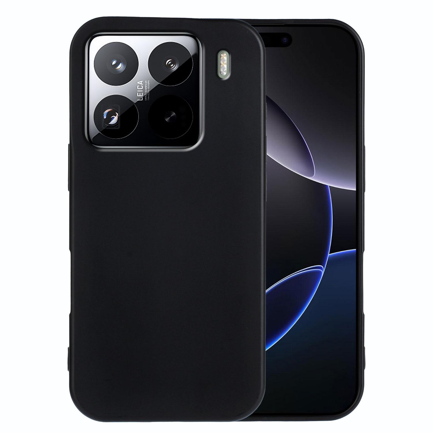 

Для Xiaomi 15 Pro Чохол з ТПУ М який Матовий Захист від відбитків пальців Задня кришка телефону Black