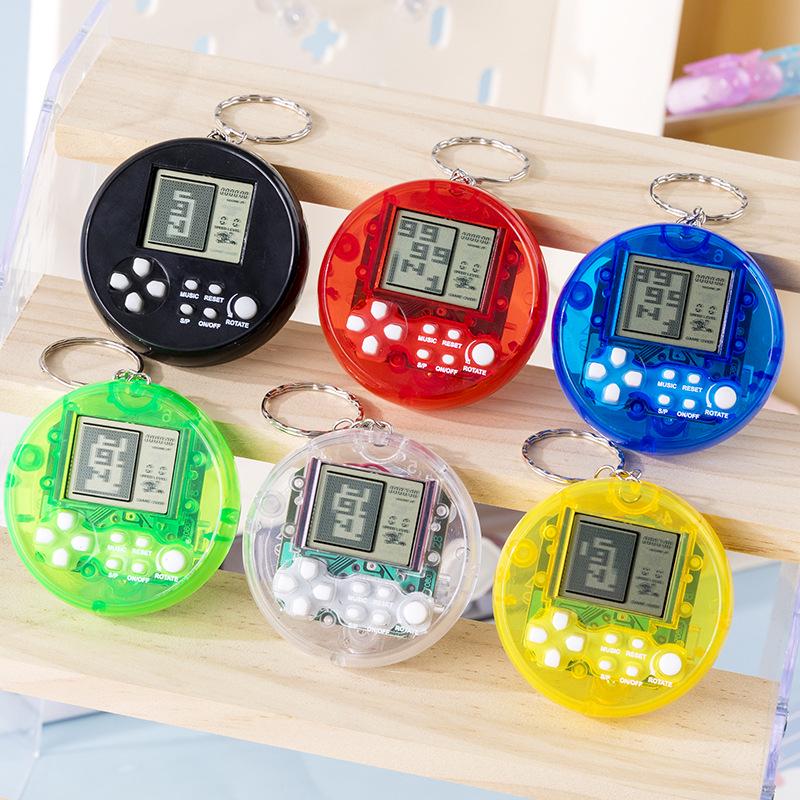 Cross-Border Russian Tetris Handheld Electronic Keychain Game Pendant